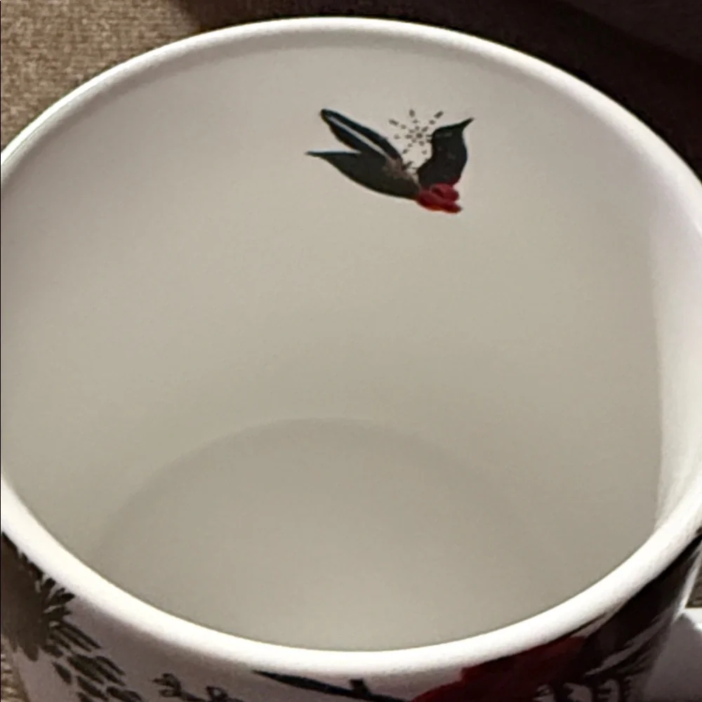 Starbucks 2021 Christmas Holiday Mug Cup Red Holly Berries Logo Ceramic 12oz